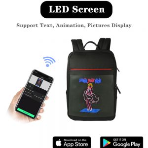 LED Backpack with Programmable Led Scrolling Display Full Color Led Sign 64" x 64" with high Resolution Advertising Board