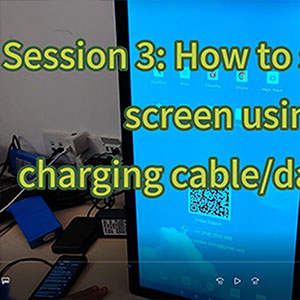 Session 3: How to share your phone's screen using your smartphone's charging/data cable.