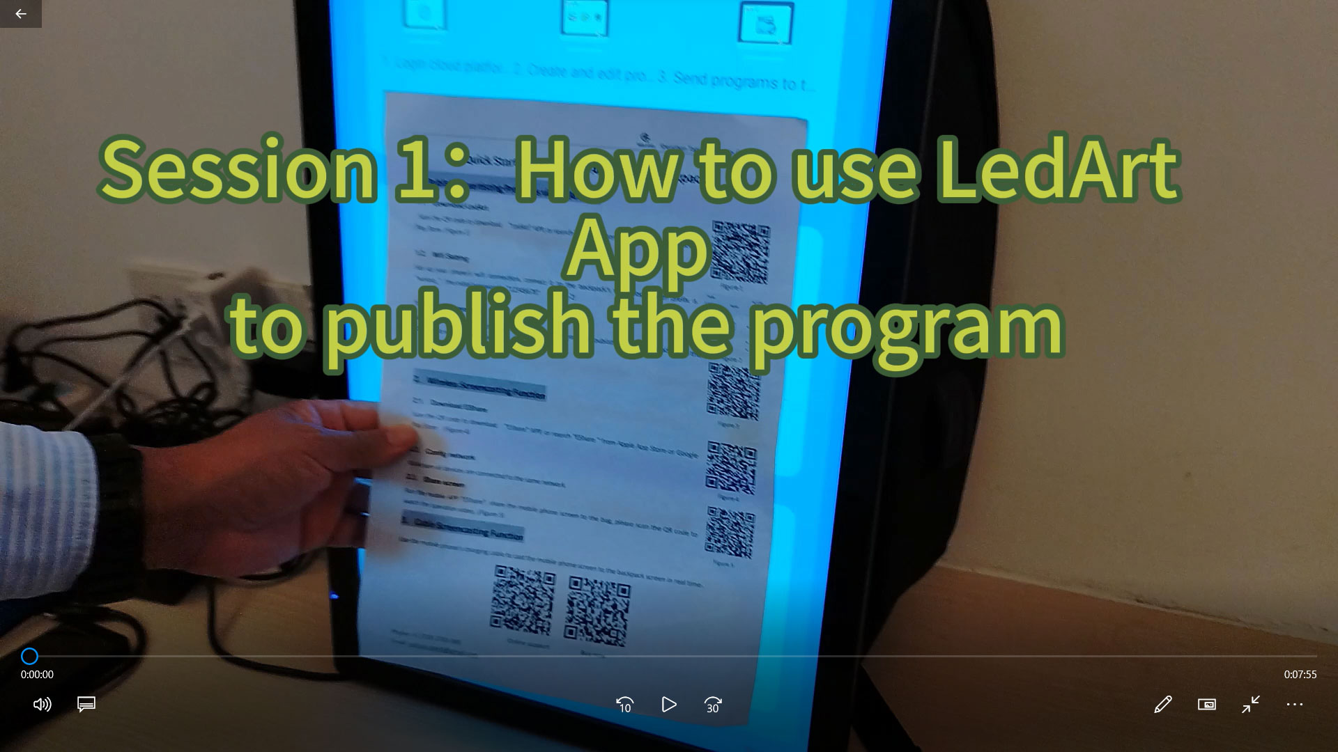 Session 1: How to publish advertising programs via LedArt App
