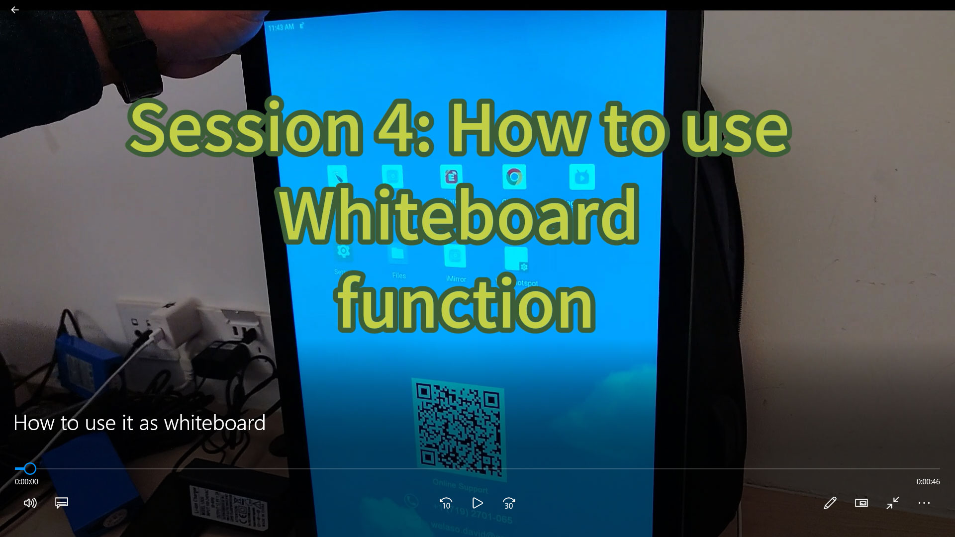 Session 4: How to use this LCD Ads backpack as whiteboard