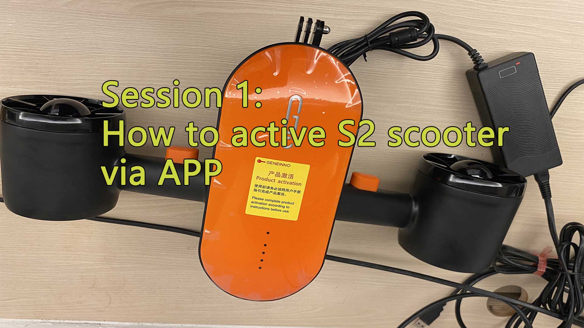 How to active Geneinno S2 underwater scooter?